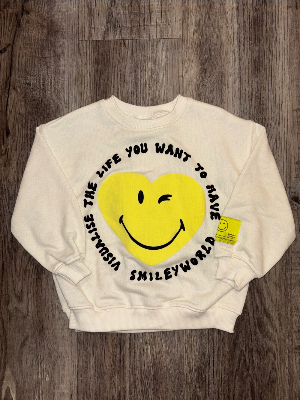NEW W/Tags Toddler Smiley World Sweatshirt